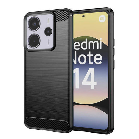 Ovitek za Xiaomi Redmi Note 14 4G (Regional), Techsuit, Karbon, Črn