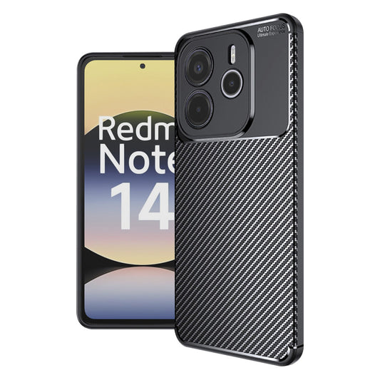 Ovitek za Xiaomi Redmi Note 14 4G (Regional), Techsuit, CarbonFiber, Črn