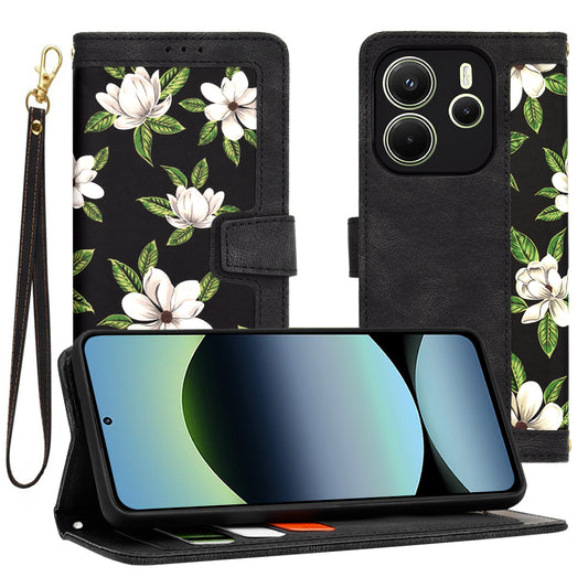 Ovitek za Xiaomi Redmi Note 14 4G (Regional), Techsuit, FlipCraft, Črn