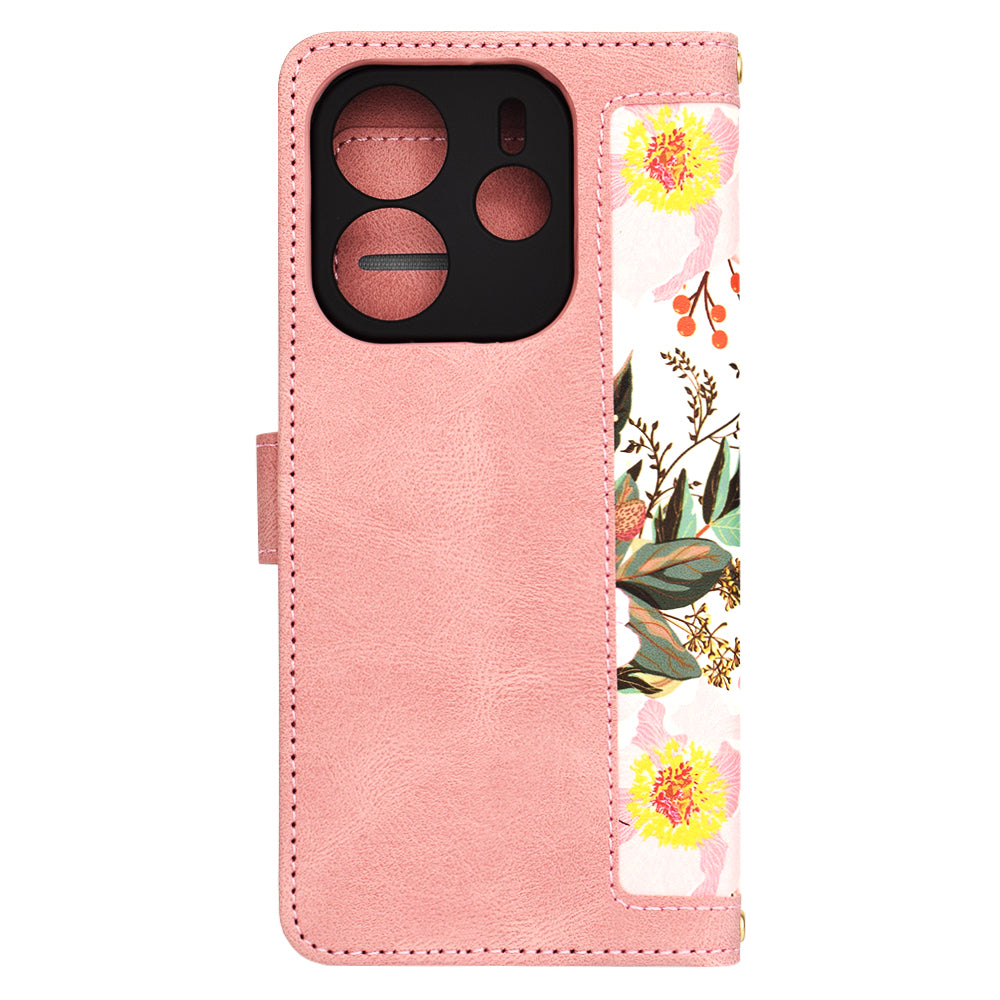 Ovitek za Xiaomi Redmi Note 14 4G (Regional), Techsuit, FlipCraft, roza