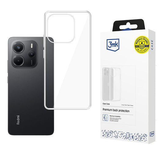 Ovitek za Xiaomi Redmi Note 14 4G (Standard), 3MK, Jasno, Prosojno