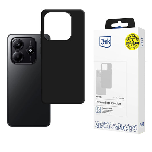 Ovitek za Xiaomi Redmi Note 14 4G (Standard), 3MK, mat črn