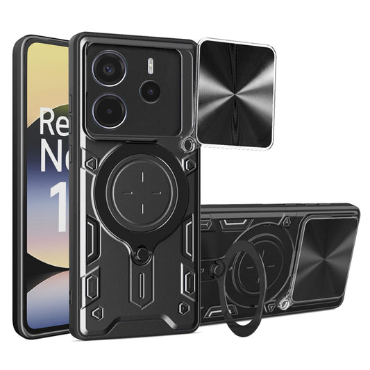 Ovitek za Xiaomi Redmi Note 14 4G (Standard), Techsuit, CamGuard Pro, Črn