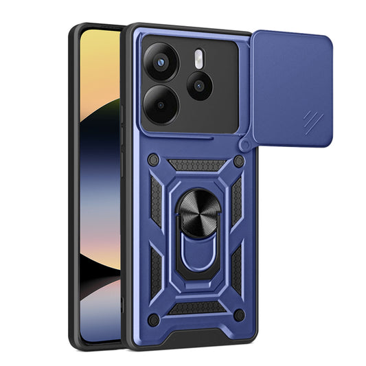 Ovitek za Xiaomi Redmi Note 14 4G (Standard), Techsuit, CamShield, modra