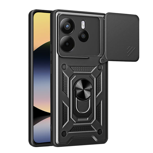 Ovitek za Xiaomi Redmi Note 14 4G (Standard), Techsuit, CamShield, Črn