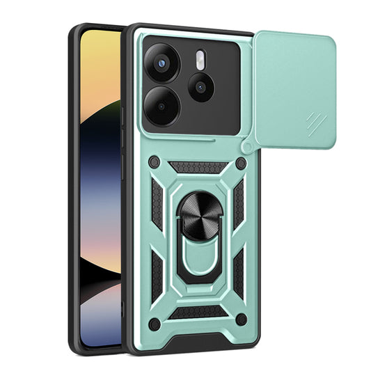 Ovitek za Xiaomi Redmi Note 14 4G (Standard), Techsuit, CamShield, Zeleno