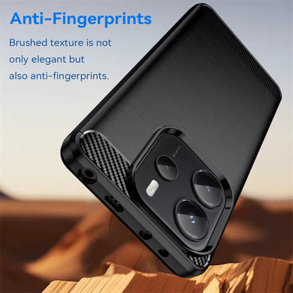 Ovitek za Xiaomi Redmi Note 14 4G (Standard), Techsuit, Karbon, Črn