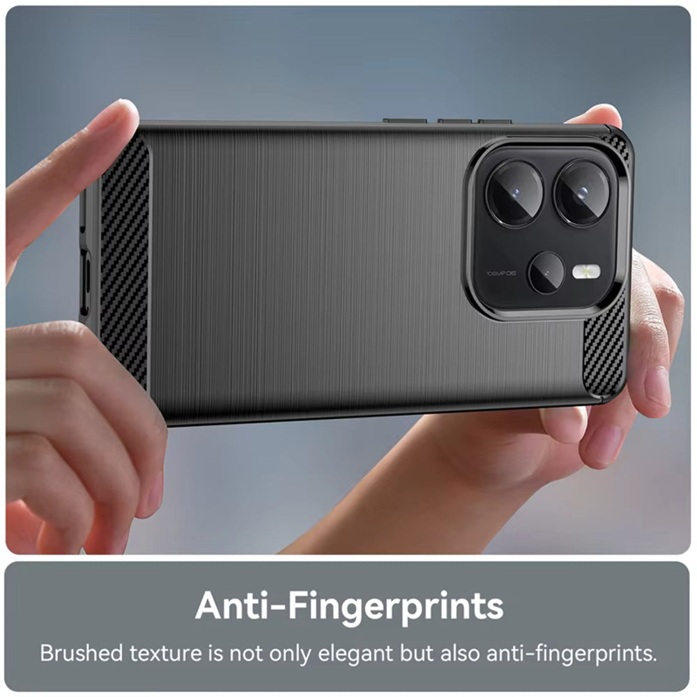 Ovitek za Xiaomi Redmi Note 14 4G (Standard), Techsuit, Karbon, Črn