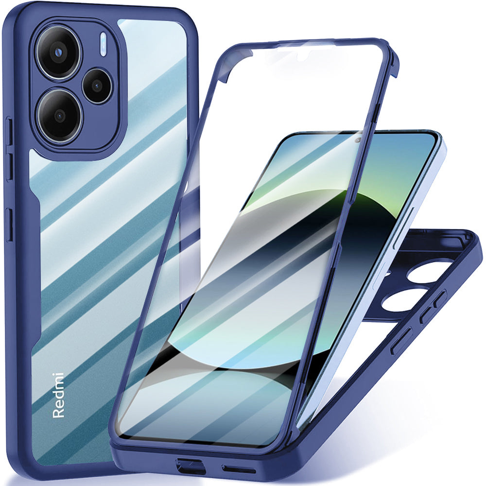Ovitek za Xiaomi Redmi Note 14 4G (Standard), Techsuit, ColorVerse 360, Modra