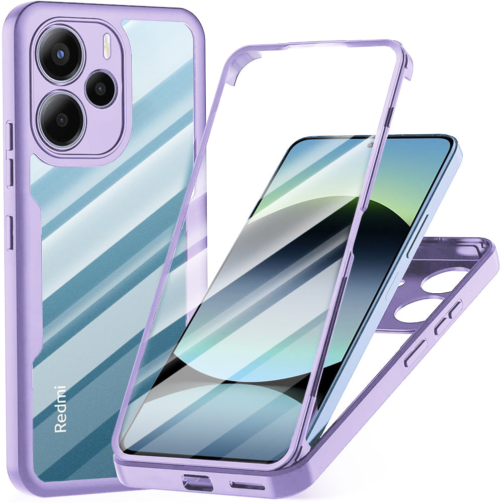 Ovitek za Xiaomi Redmi Note 14 4G (Standard), Techsuit, ColorVerse 360, Vijolična