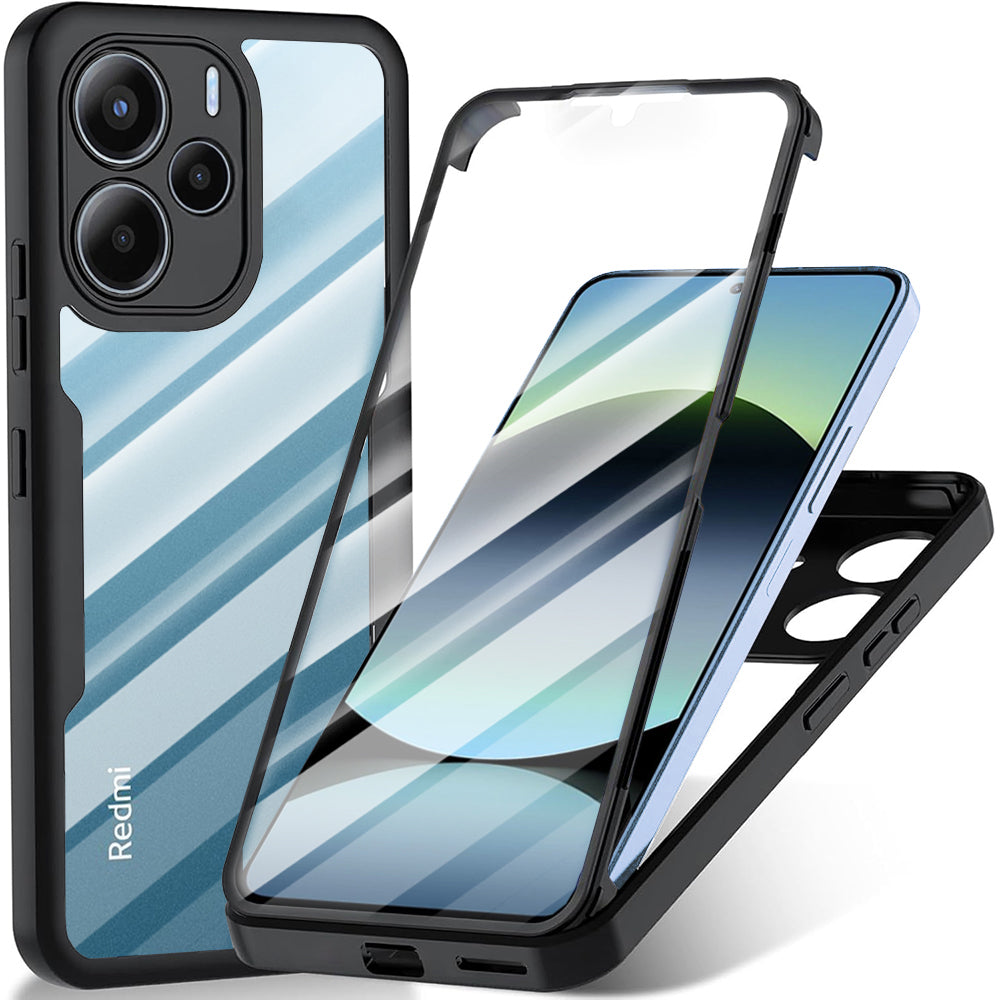 Ovitek za Xiaomi Redmi Note 14 4G (Standard), Techsuit, ColorVerse 360, Črn