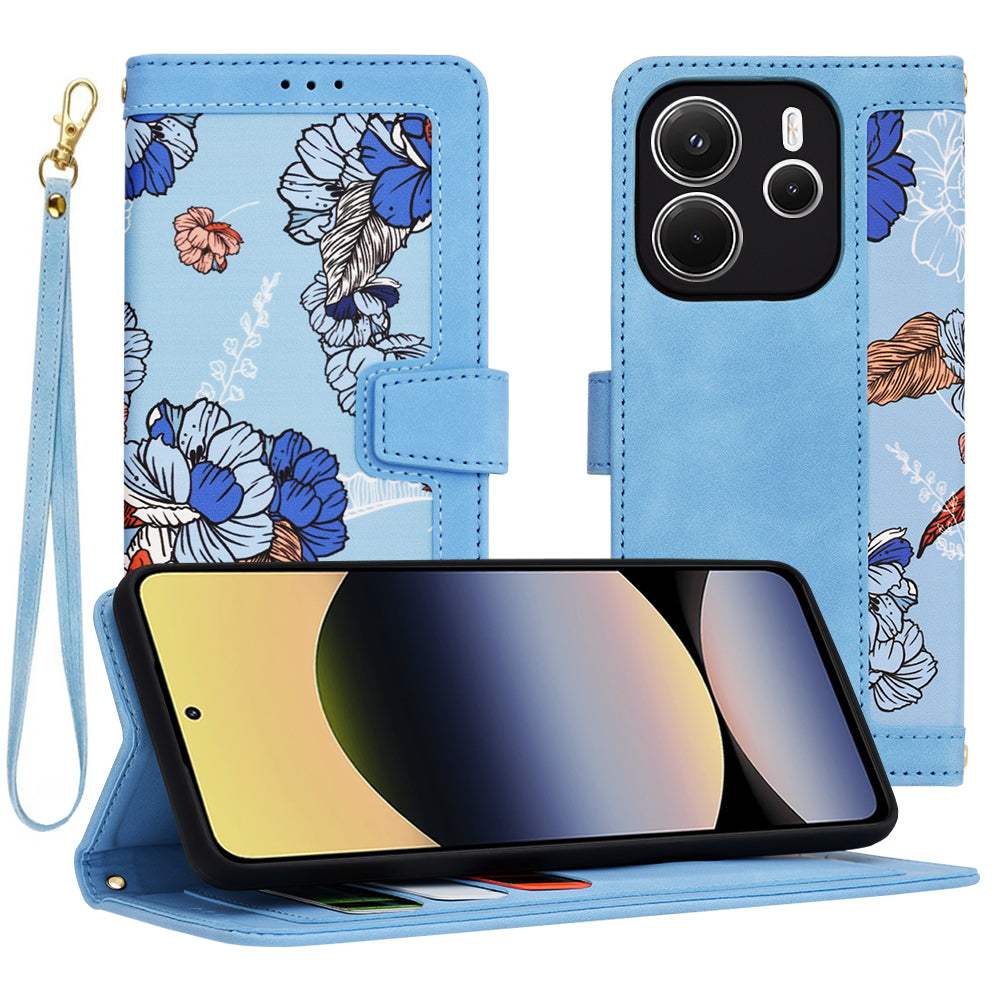 Ovitek za Xiaomi Redmi Note 14 4G (Standard), Techsuit, FlipCraft, modra