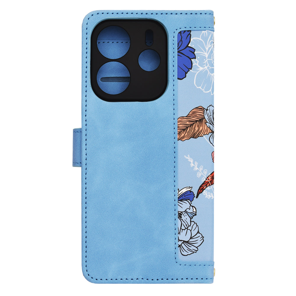 Ovitek za Xiaomi Redmi Note 14 4G (Standard), Techsuit, FlipCraft, modra