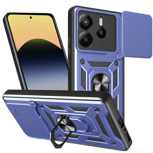 Ovitek za Xiaomi Redmi Note 14 5G, Techsuit, CamShield, modra