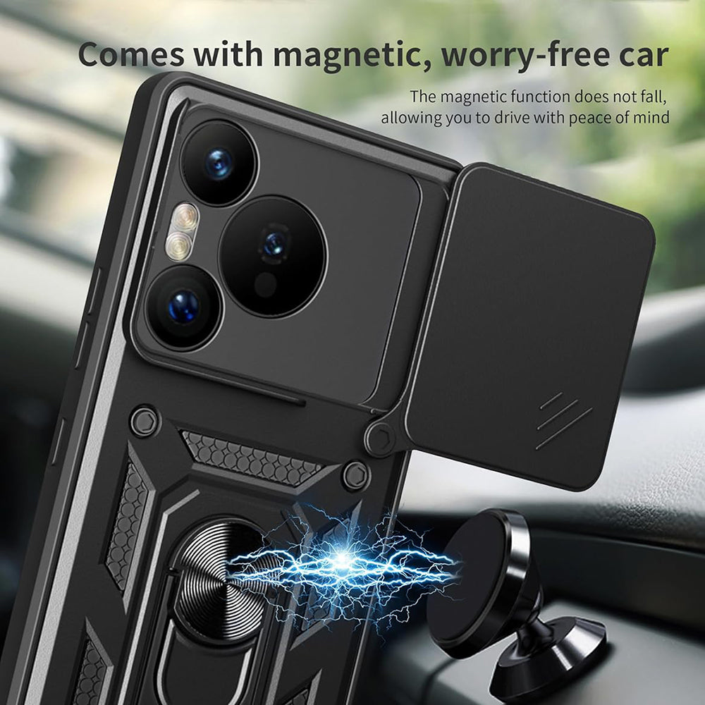 Ovitek za Xiaomi Redmi Note 14 5G, Techsuit, CamShield, Črn