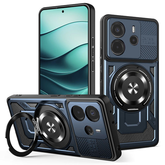 Ovitek za Xiaomi Redmi Note 14 5G, Techsuit, RuggedCam, Modra