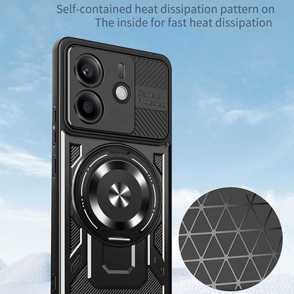 Ovitek za Xiaomi Redmi Note 14 5G, Techsuit, RuggedCam, Vijoličen