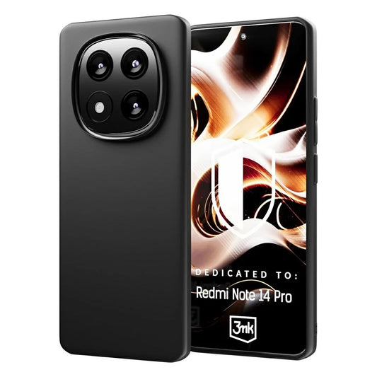 Ovitek za Xiaomi Redmi Note 14 Pro 4G, 3MK, mat črn