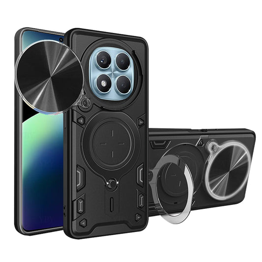 Ovitek za Xiaomi Redmi Note 14 Pro 4G, Techsuit, CamGuard Pro, Črn