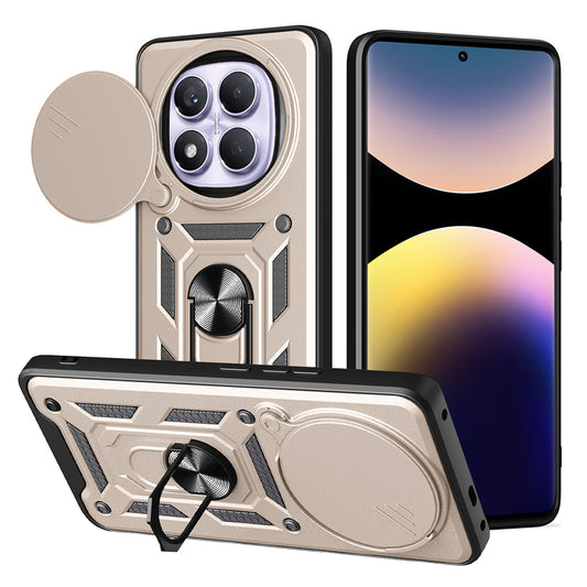 Ovitek za Xiaomi Redmi Note 14 Pro 4G, Techsuit, CamShield, Zlata