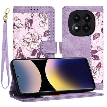 Ovitek za Xiaomi Redmi Note 14 Pro 4G, Techsuit, FlipCraft, vijoličen