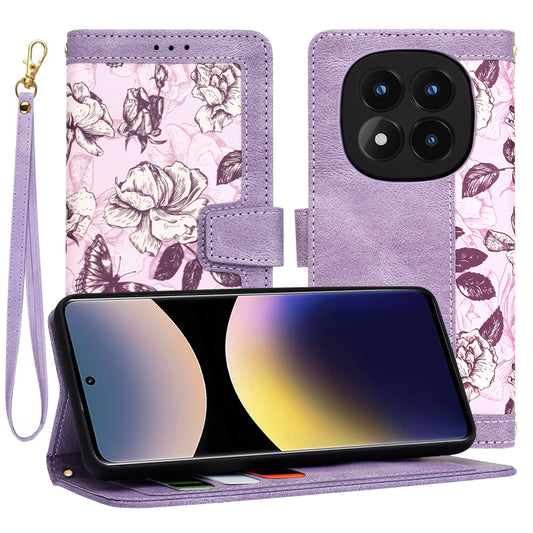 Ovitek za Xiaomi Redmi Note 14 Pro 4G, Techsuit, FlipCraft, vijoličen