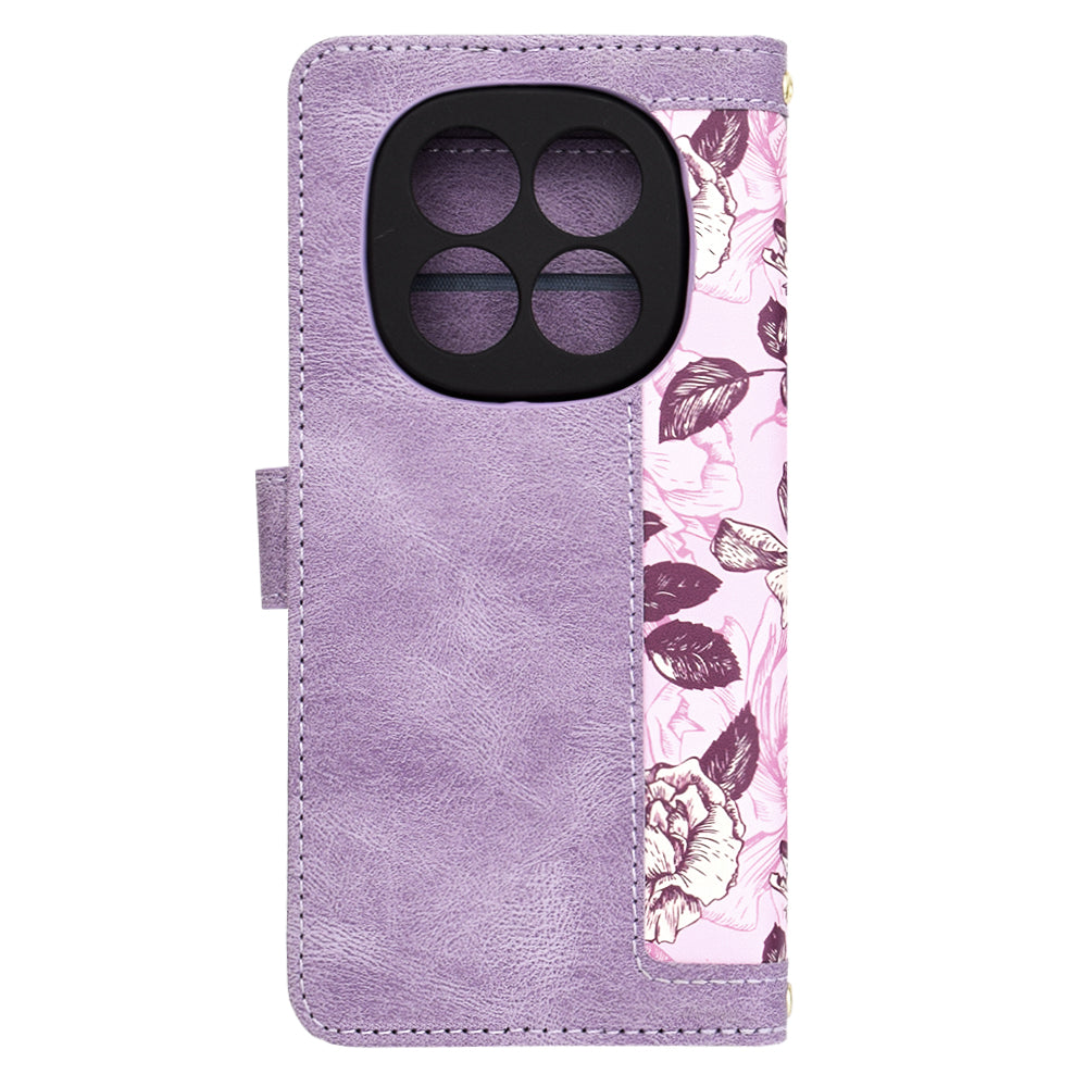 Ovitek za Xiaomi Redmi Note 14 Pro 4G, Techsuit, FlipCraft, vijoličen