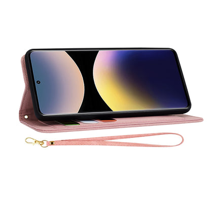 Ovitek za Xiaomi Redmi Note 14 Pro 4G, Techsuit, FlipCraft, roza