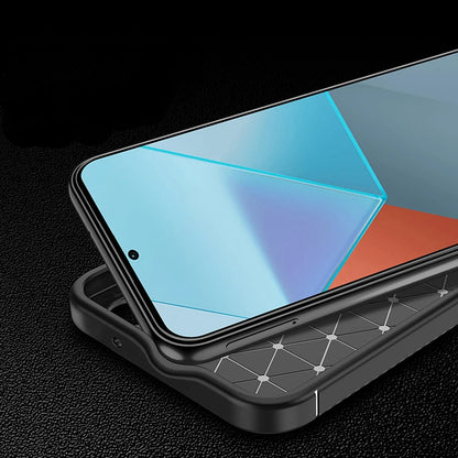 Ovitek za Xiaomi Redmi Note 14 Pro+ 5G / Note 14 Pro 5G / Poco X7, Techsuit, CarbonFiber, Črn