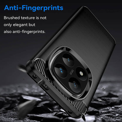 Ovitek za Xiaomi Redmi Note 14 Pro+ 5G, Techsuit, Karbon, Črn