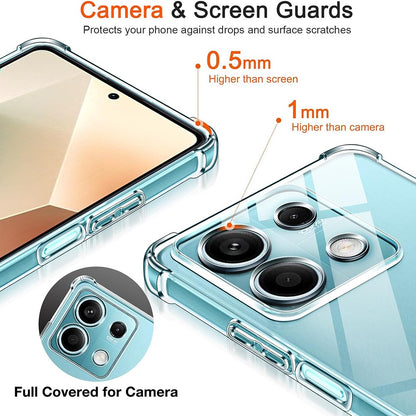 Ovitek za Xiaomi Redmi Note 14S, Techsuit, odporen na udarce, prozoren