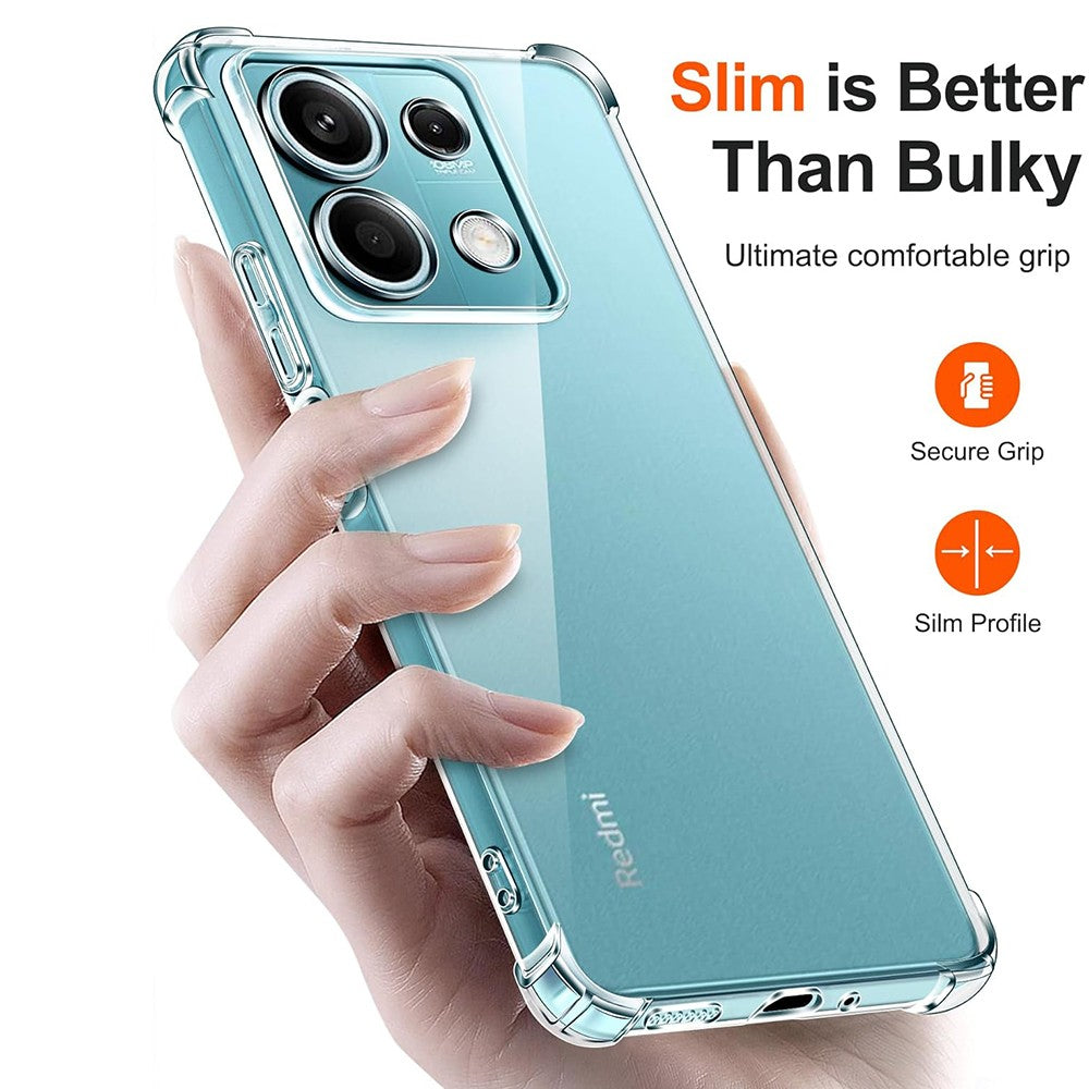 Ovitek za Xiaomi Redmi Note 14S, Techsuit, odporen na udarce, prozoren