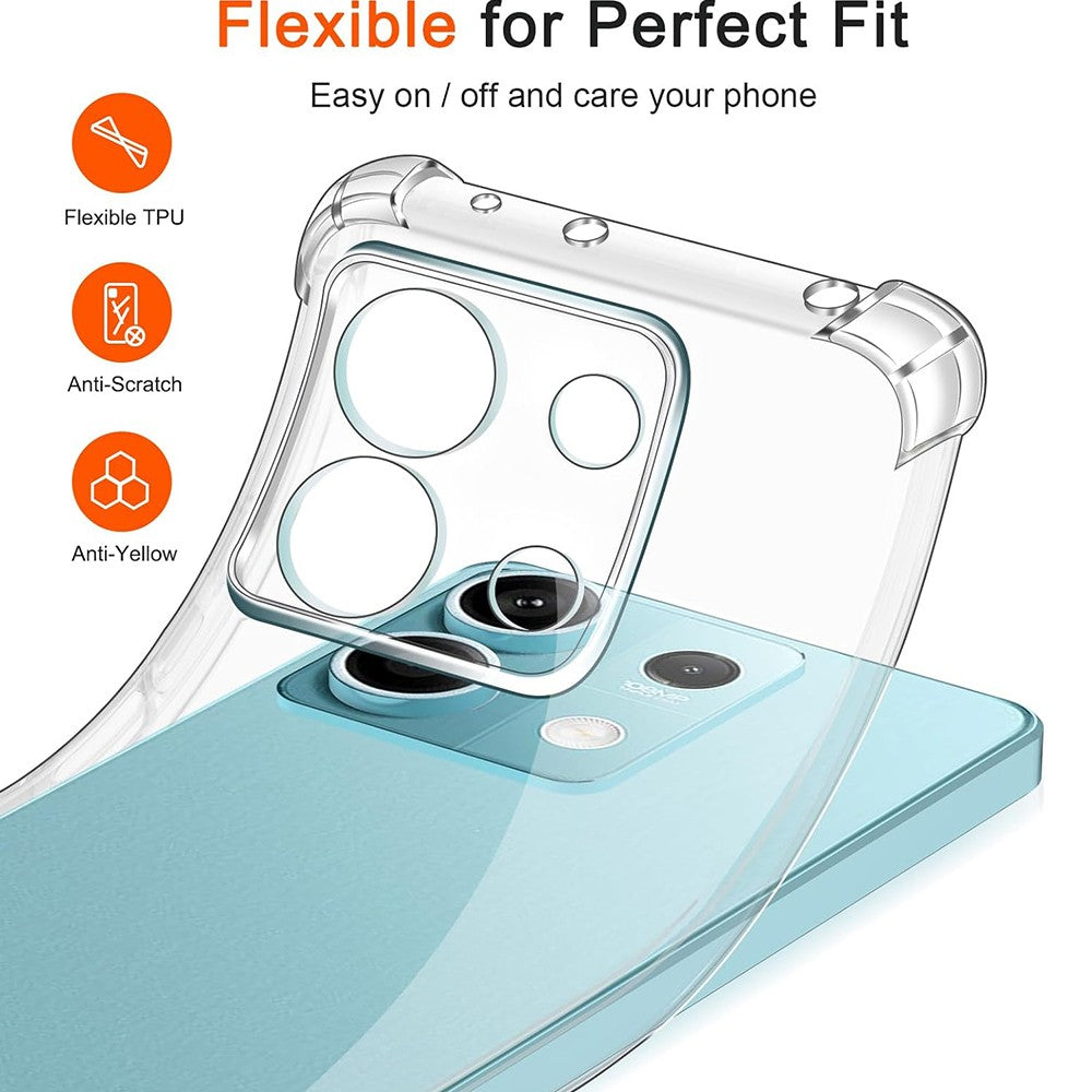 Ovitek za Xiaomi Redmi Note 14S, Techsuit, odporen na udarce, prozoren