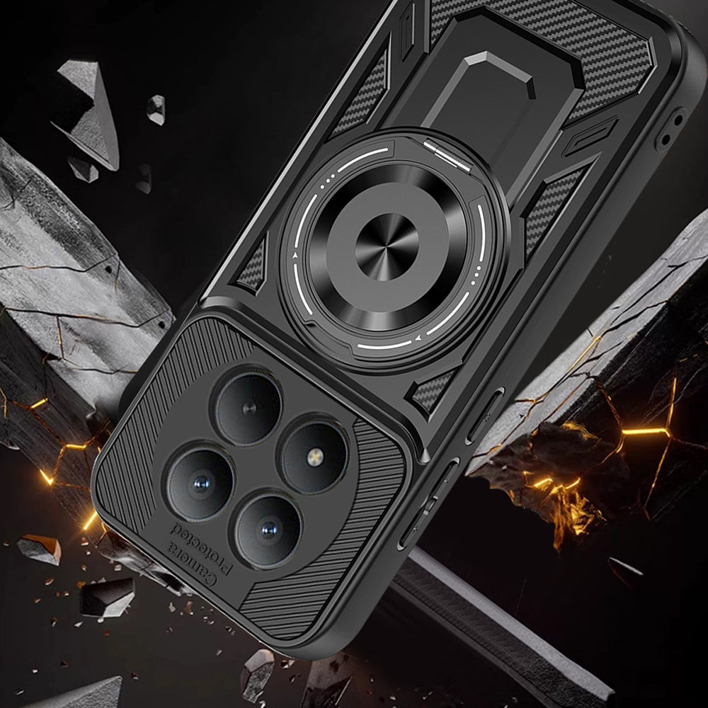 Ovitek za Xiaomi Redmi Note 15 Pro 4G, Techsuit, RuggedCam, Črn