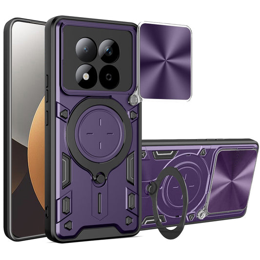 Ovitek za Xiaomi Redmi Note 15 Pro 5G, Techsuit, CamGuard Pro, Vijolična