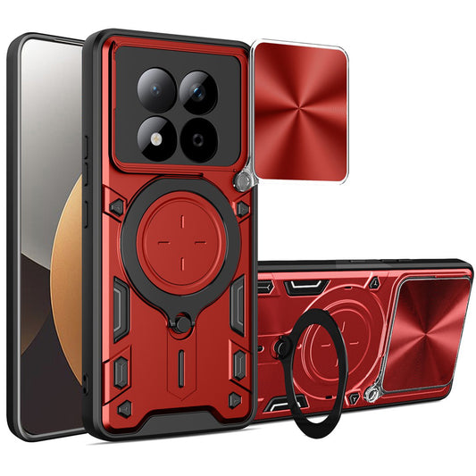 Ovitek za Xiaomi Redmi Note 15 Pro 5G, Techsuit, CamGuard Pro, Rdeča