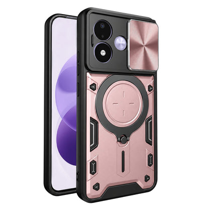 Ovitek za Xiaomi Redmi Note 17 4G / Note 17 5G, Techsuit, CamGuard Pro, rožnato zlate barve
