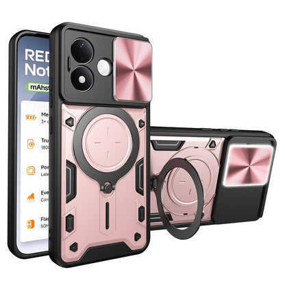 Ovitek za Xiaomi Redmi Note 17 4G / Note 17 5G, Techsuit, CamGuard Pro, rožnato zlate barve
