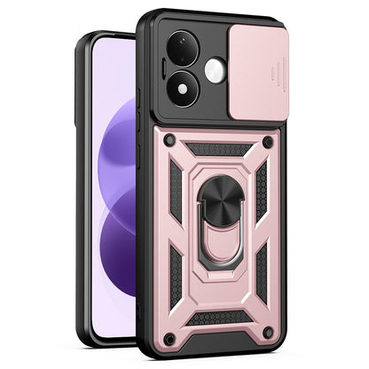 Ovitek za Xiaomi Redmi Note 17 4G / Note 17 5G, Techsuit, CamShield, rožnato zlate barve