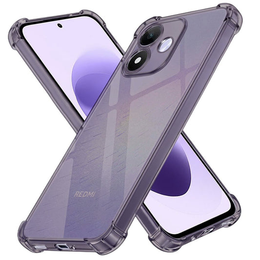 Ovitek za Xiaomi Redmi Note 17 4G / Note 17 5G, Techsuit, Shockproof Clear, dimno siv
