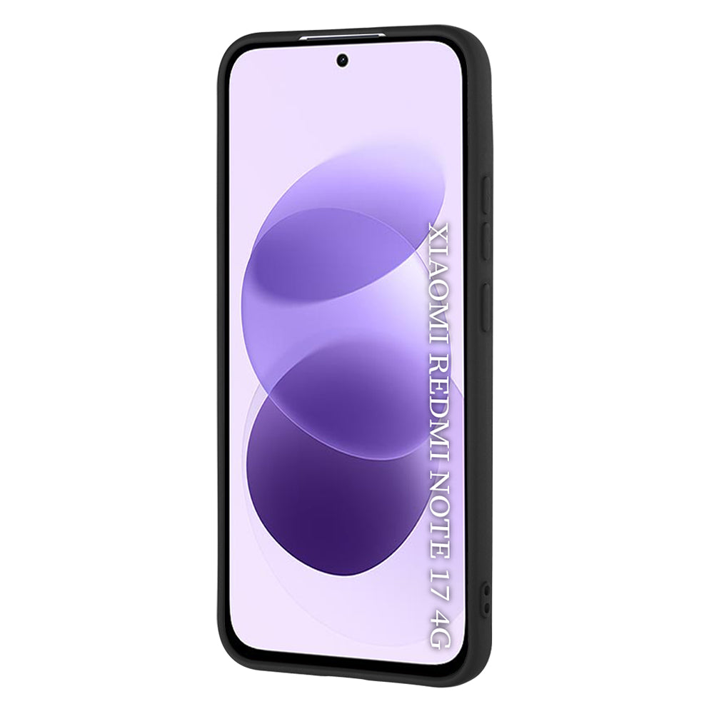 Ovitek za Xiaomi Redmi Note 17 4G / Note 17 5G, Techsuit, SoftFlex, Črn
