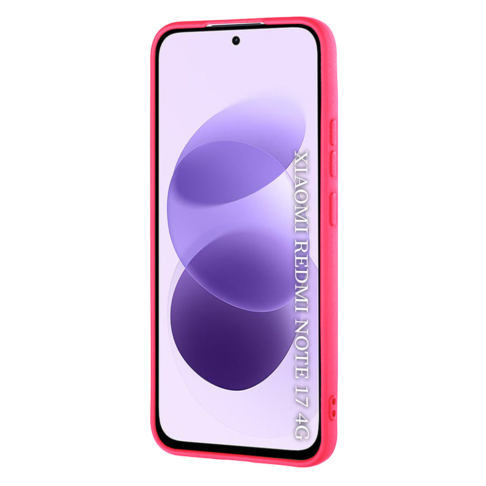Case for Xiaomi Redmi Note 17 4G / Note 17 5G, Techsuit, SoftFlex, Dark Pink