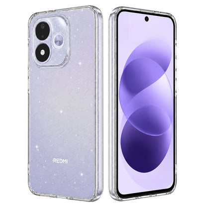Ovitek za Xiaomi Redmi Note 17 4G / Note 17 5G, Techsuit, SparkleSkin, prozoren