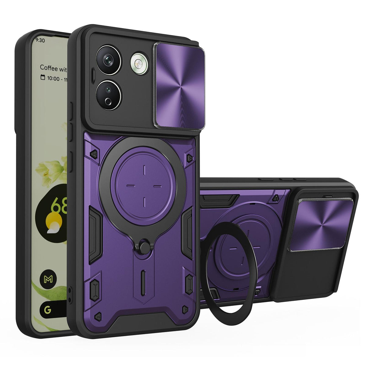 Ovitek za Xiaomi Redmi Note 17 Pro Max, Techsuit, CamGuard Pro, vijoličen