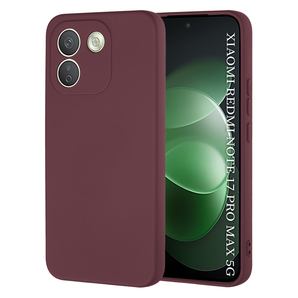 Ovitek za Xiaomi Redmi Note 17 Pro Max, Techsuit, SoftFlex, bordo