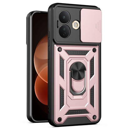 Ovitek za Xiaomi Redmi Note 17 Pro, Techsuit, CamShield, rožnato zlate barve