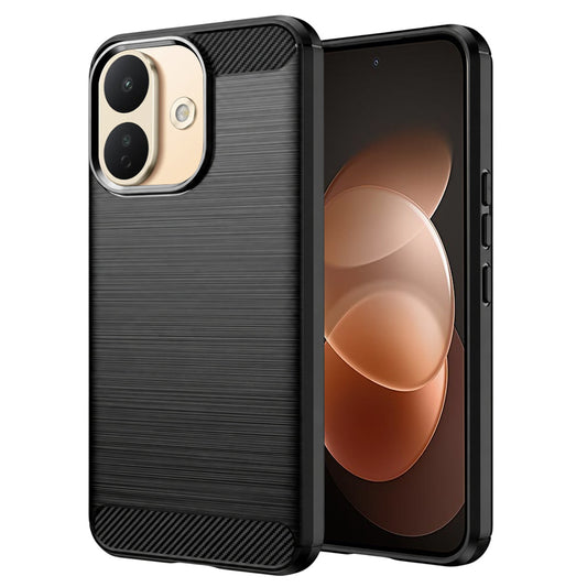 Ovitek za Xiaomi Redmi Note 17 Pro, Techsuit, Karbon, Črn