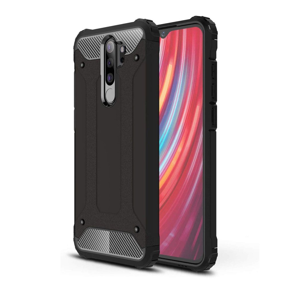 Ovitek za Xiaomi Redmi Note 8 Pro, Techsuit, Hybrid Armor, Črn