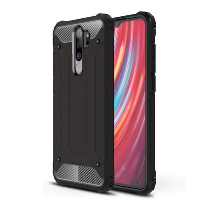 Ovitek za Xiaomi Redmi Note 8 Pro, Techsuit, Hybrid Armor, Črn