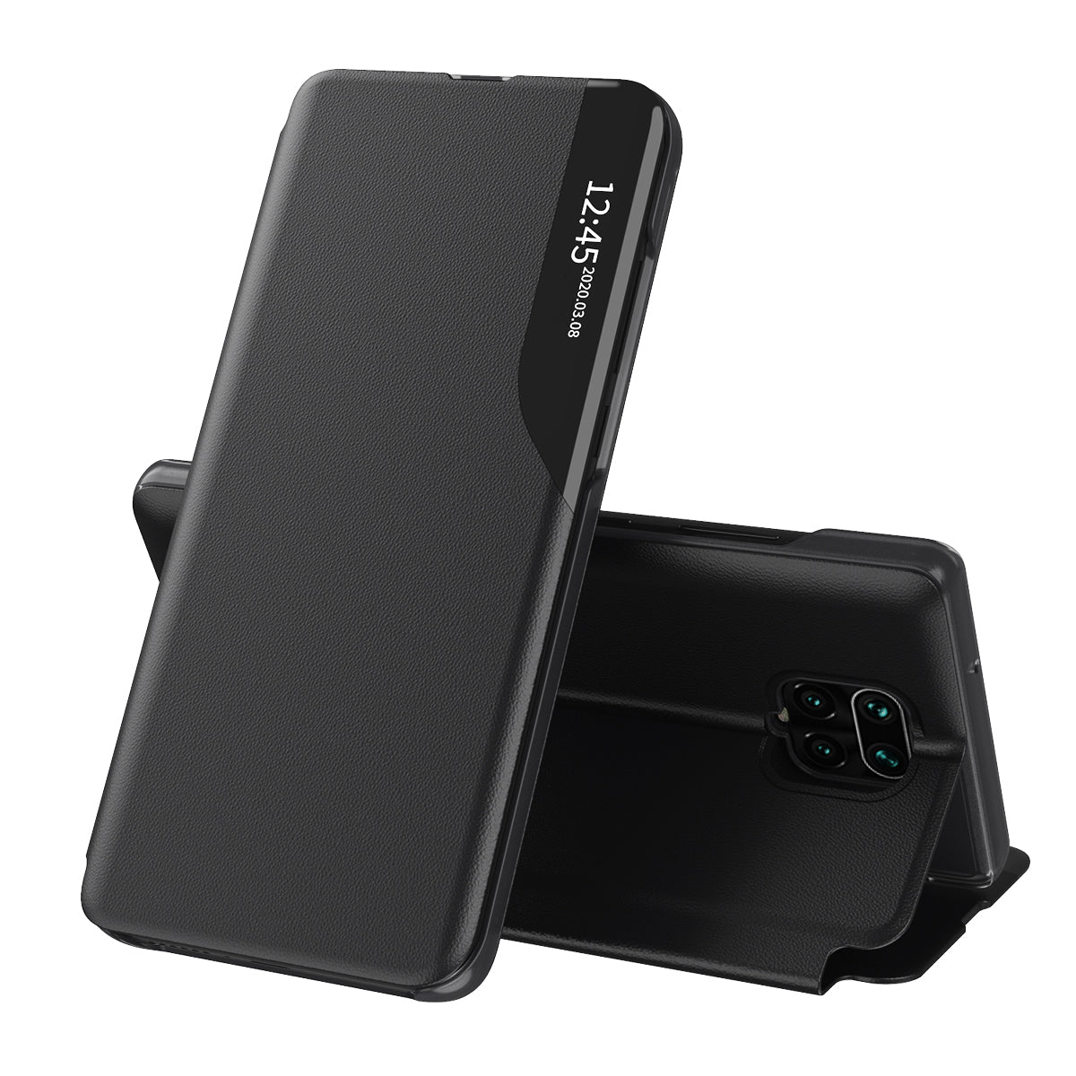 Case for Xiaomi Redmi Note 9S / Note 9 Pro / Note 9 Pro Max, Techsuit, eFold, Black